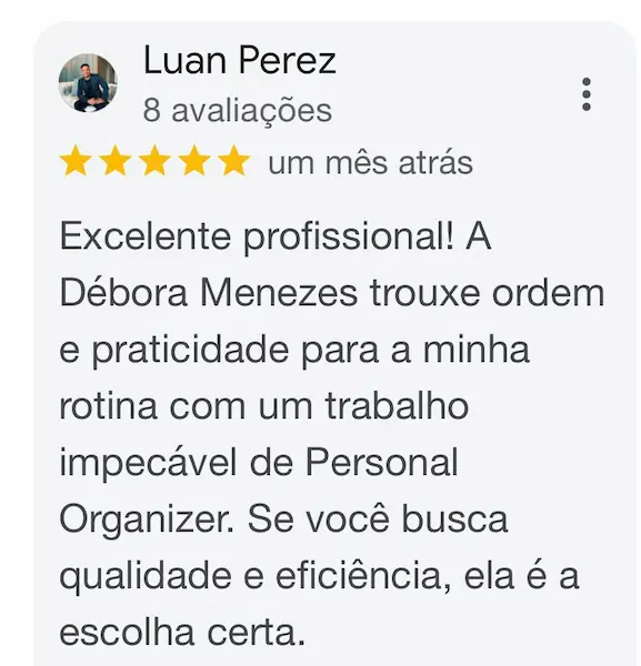 Avaliação Google Cliente 1