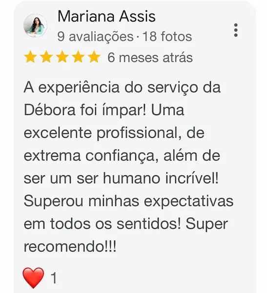 Avaliação Google Cliente 3