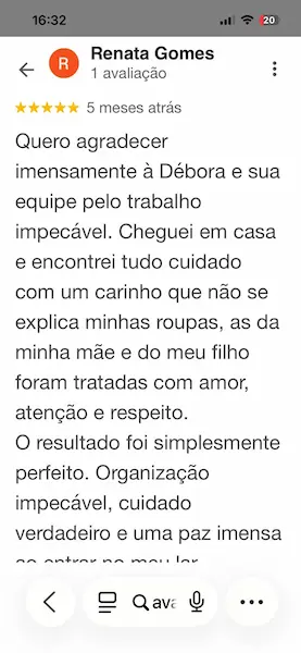 Avaliação Google Cliente 6